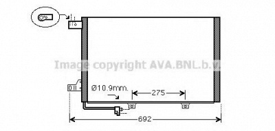 AVA QUALITY COOLING ms5386 -  Конденсатор, кондиционер